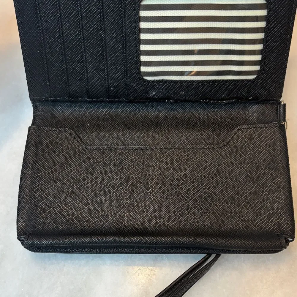 Kate Spade Wallet Leather Saffiano Wristlet Wallet Case